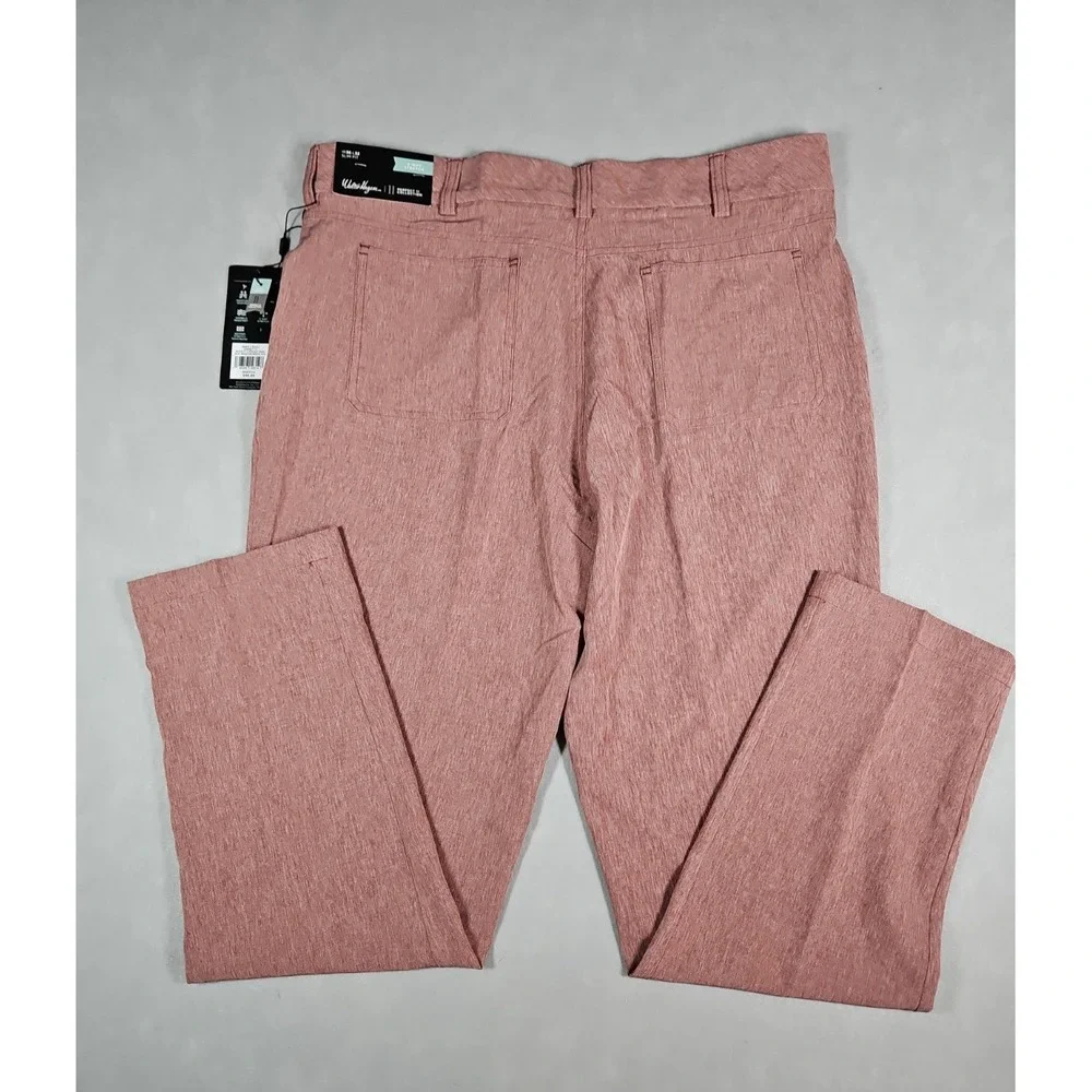 Walter Hagen Mens Maroon Perfect 11 Slim Fit Golf Pants Size 36 x 30 NWT